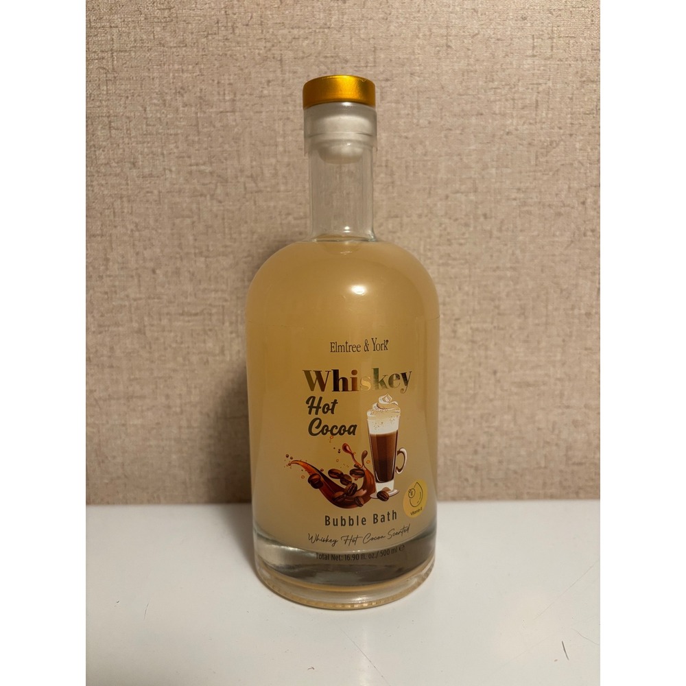 Elmtree & York Whiskey Hot Cocoa Scented Bubble Bath 16.9 fl oz Vitamin‎ E New